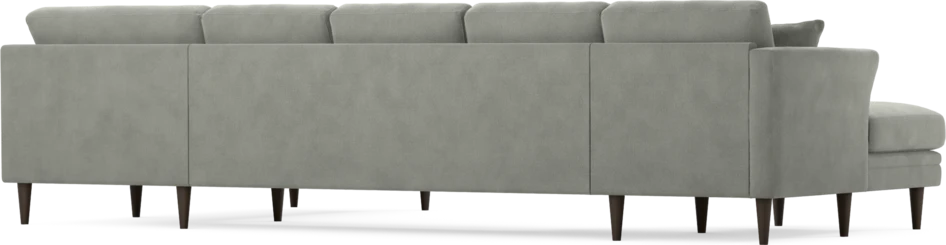 Eden - 3-sits soffa med schäslong vänster och divan höger - Grå