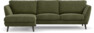 Madison Lux - 2-sits soffa med schäslong vänster - Grön