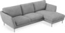 Madison Lux - 2-sits soffa med schäslong höger - Vit