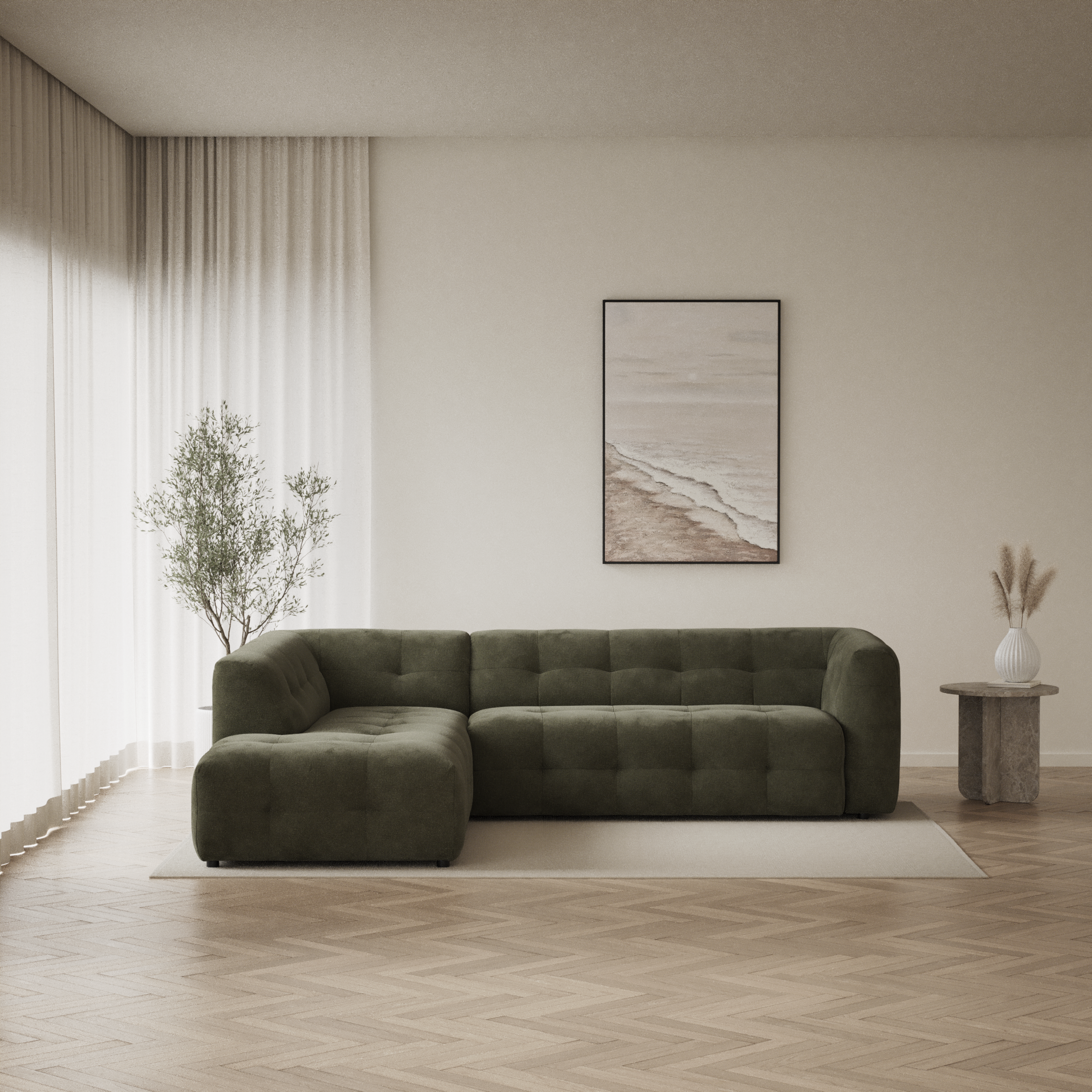 Bella - 3-sits soffa med divan vänster - inspiration