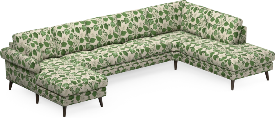 Eden - 3-sits soffa med schäslong vänster och divan höger - Flerfärgad