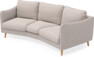 Madison - 3-sits soffa svängd, 70 cm - Beige