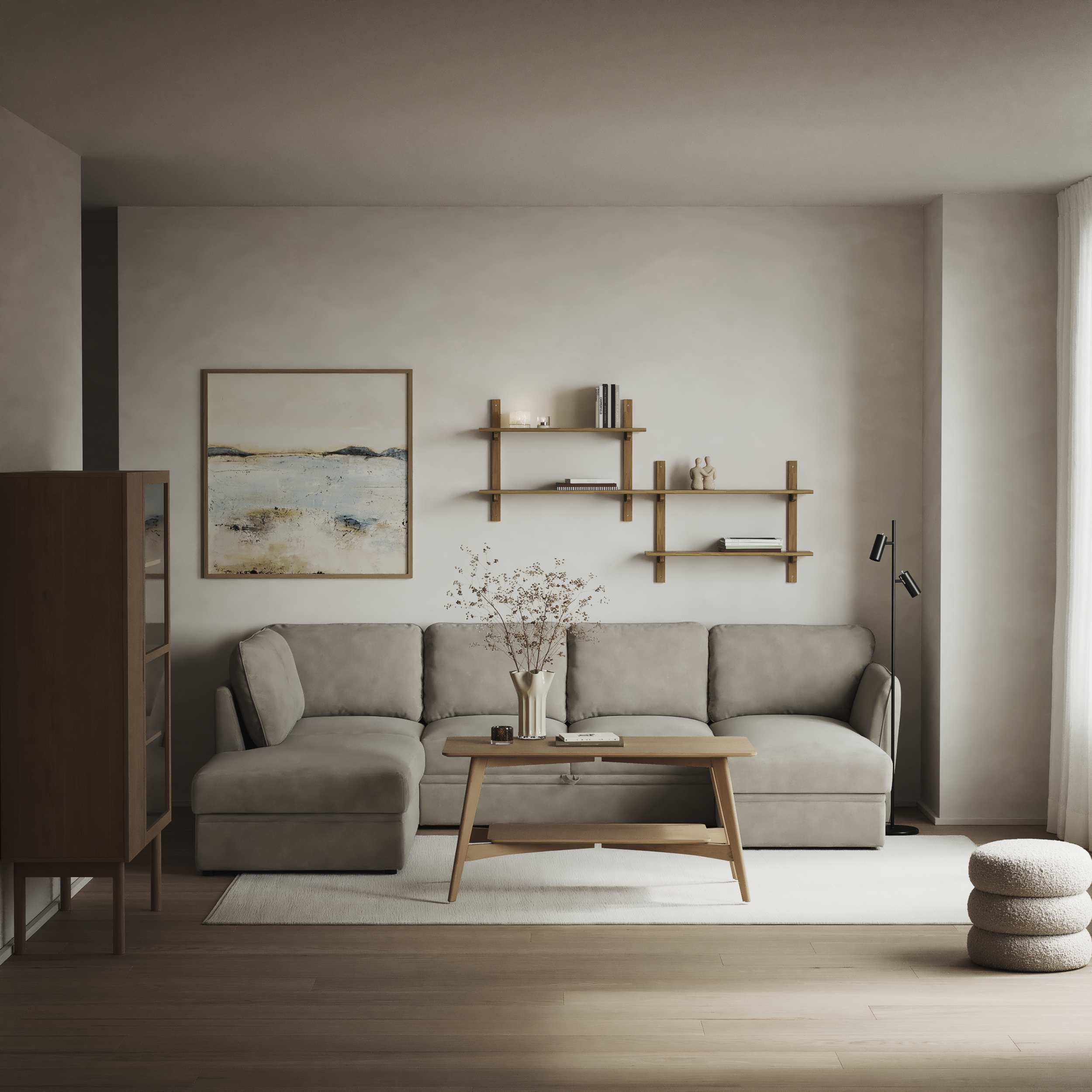 Öland - Bäddsoffa med divan vänster och schäslong höger - inspiration