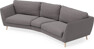 Madison - 3-sits soffa svängd, 90 cm - Grå