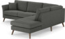 Eden - 2,5-sits soffa med divan - Grå