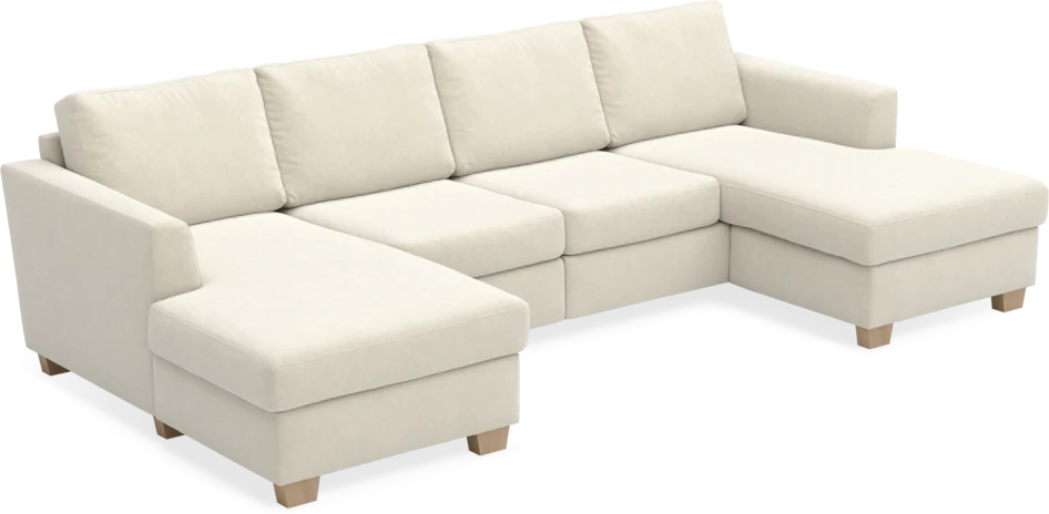 Friday - 2-sits soffa med två schäslonger - Beige