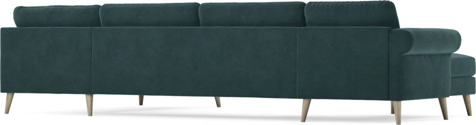 Bridge - 3-sits soffa med schäslong vänster och divan höger - Blå