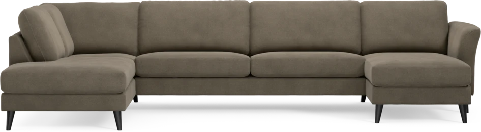Bridge - 3-sits soffa med divan vänster och schäslong höger - Beige
