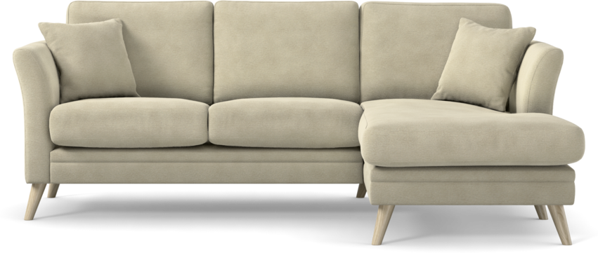 Eden - 2-sits soffa med schäslong - Beige