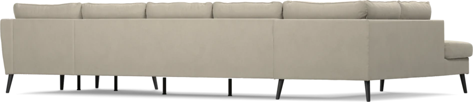 County - 4-sits soffa med divan vänster och schäslong höger - Grå