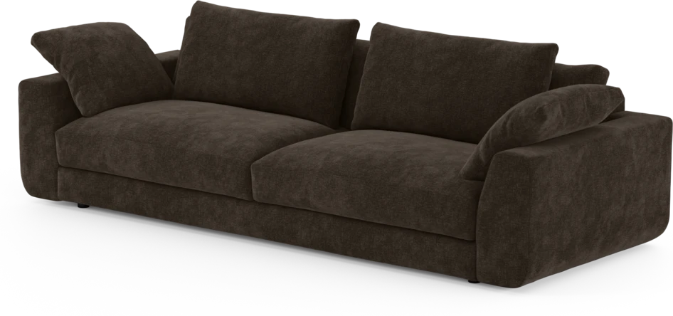 Amie - 4-sits soffa - Brun