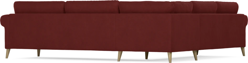 Bridge - Hörnsoffa, 2+3-sits - Röd