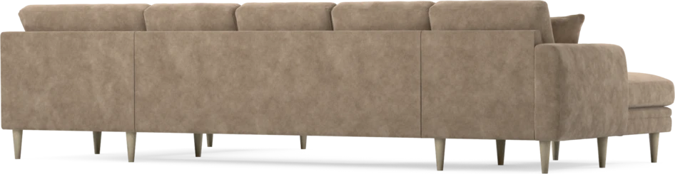 Eden - 3-sits soffa med schäslong vänster och divan höger - Beige