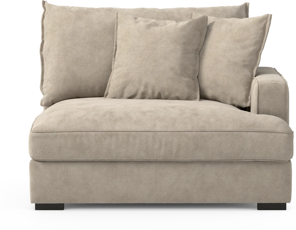 Rossi - 1,5-sits med armstöd höger - Beige