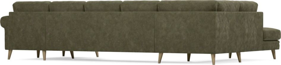 Eden - 3-sits soffa med divan vänster och schäslong höger - Grön