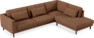 Willow - 3-sits soffa med divan höger, fast klädsel - Orange