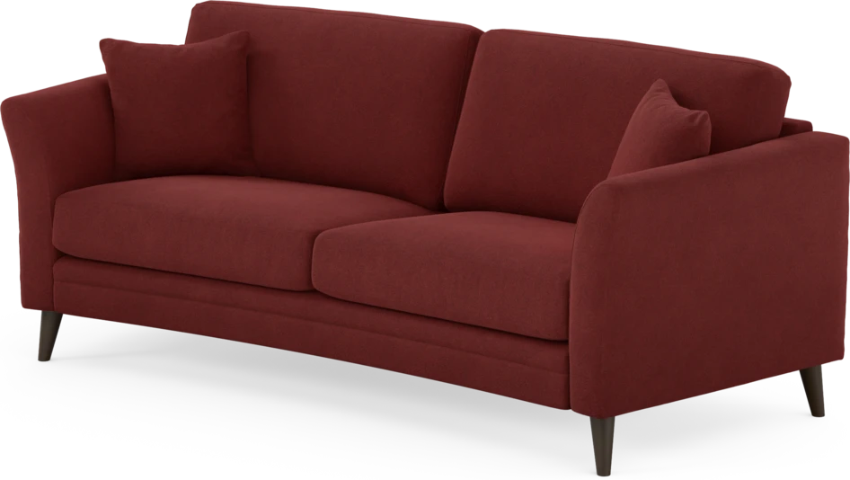 Eden - 2,5-sits soffa svängd - Röd