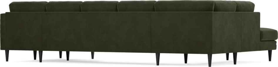 Eden - 3-sits soffa med divan vänster och schäslong höger - Grön