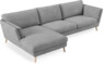 Madison Lux - 3-sits soffa med schäslong vänster - Vit