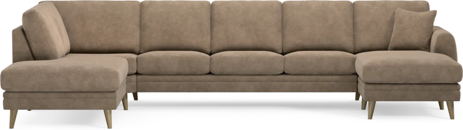 Eden - 3-sits soffa med divan vänster och schäslong höger - Beige
