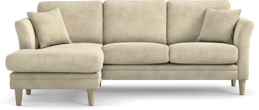 Eden - 2-sits soffa med schäslong - Beige