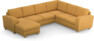 Friday - Hörnsoffa, 3+2-sits med schäslong vänster - Gul