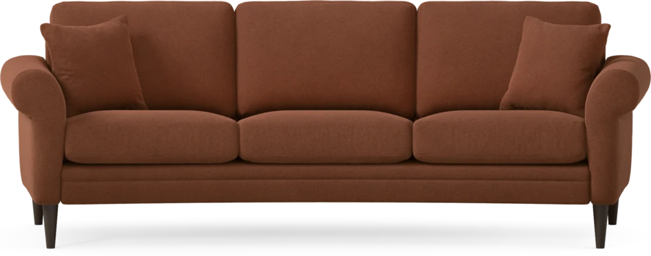 Eden - 3-sits soffa svängd - Orange