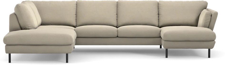 Madison Lux - 2-sits soffa med divan vänster och schäslong höger - Beige