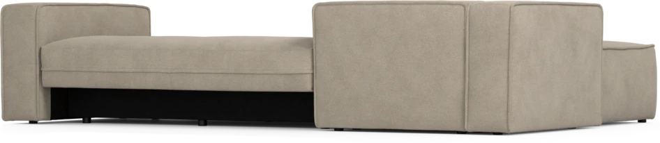 Ide - Bäddsoffa 3-sits med schäslong vänster - Beige