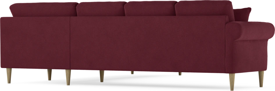 Eden - Hörnsoffa, 3+3-sits - Röd