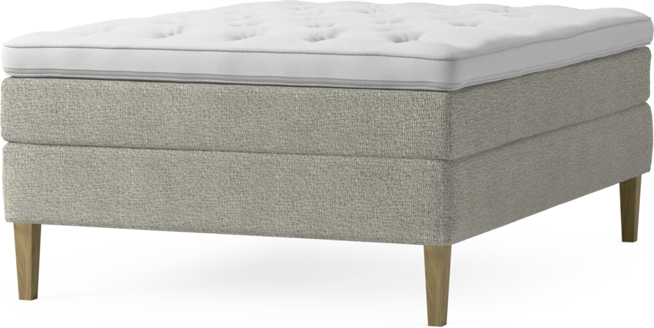 Delux Sense - Kontinentalsäng, enkelsäng 140 cm med bäddmadrass och sängben