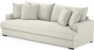Mila - 4-sits soffa, hel dyna - Vit