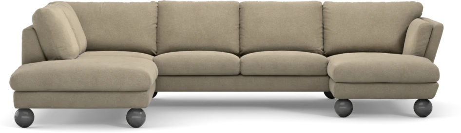 Madison Lux - 2-sits soffa med divan vänster och schäslong höger - Beige