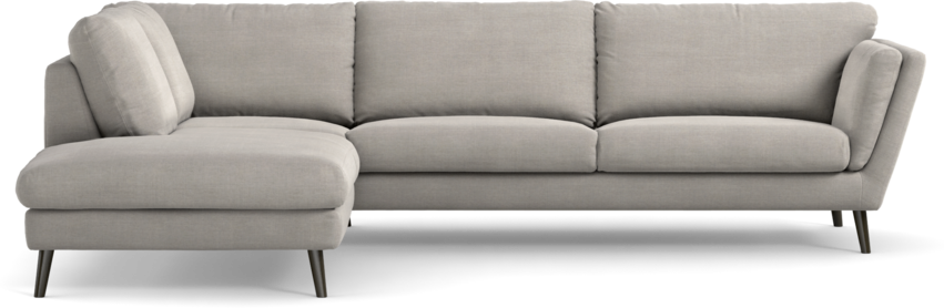 Madison Lux - 3-sits soffa med divan vänster - Grå