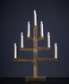 Trapp - Adventsljusstake 7-arm - Brun