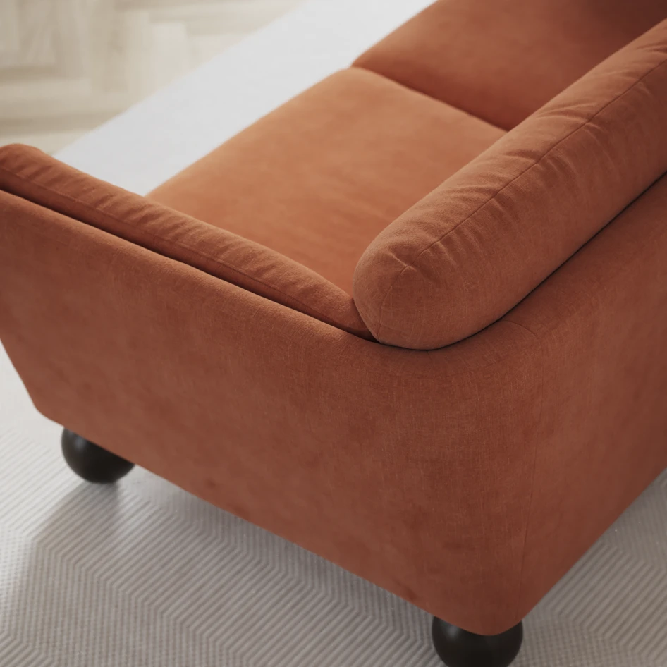 Madison Lux - 2-sits soffa med divan vänster och schäslong höger - Orange