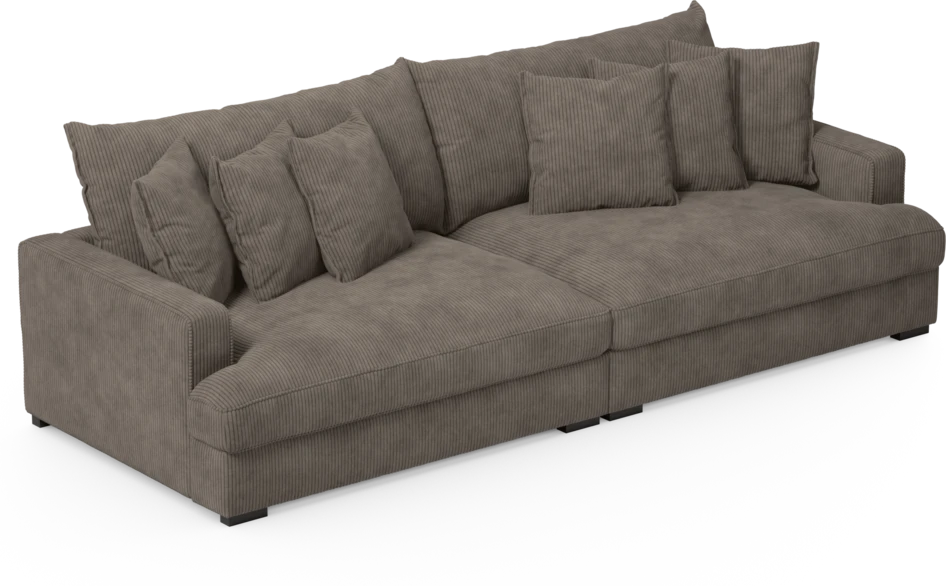 Rossi - 4-sits soffa - Brun