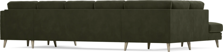 Eden - 3-sits soffa med divan vänster och schäslong höger - Grön