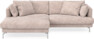 Harper - 4-sits med schäslong XL vänster - Rosa