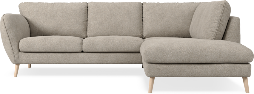 Madison - 2-sits soffa med divan höger - Vit