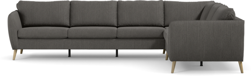 County - Hörnsoffa, 3+2-sits - Brun