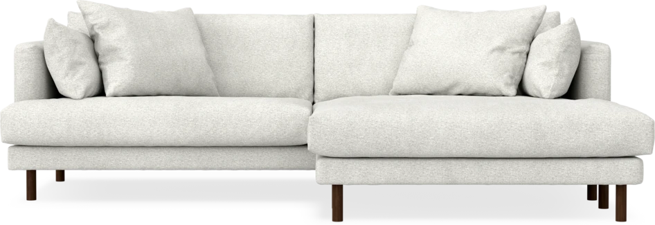 Harper - 4-sits med schäslong XL höger - Vit