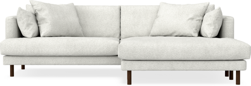 Harper - 4-sits med schäslong XL höger - Vit