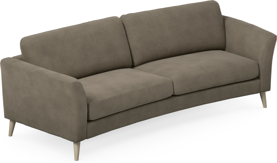 Bridge - 3-sits soffa svängd - Beige