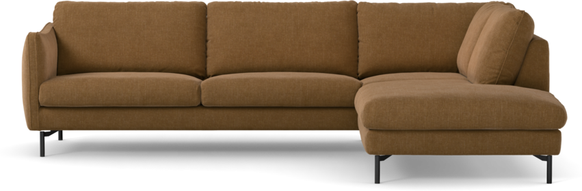 Madison Lux - 3-sits soffa med divan höger - Brun