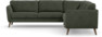 Bridge - Hörnsoffa, 3+3-sits - Grön