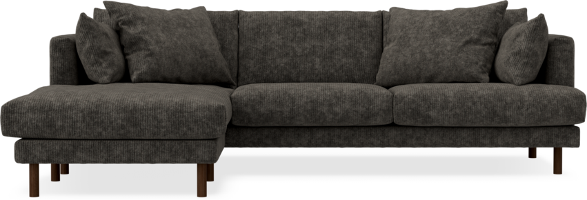 Harper - 4-sits med schäslong vänster - Grå