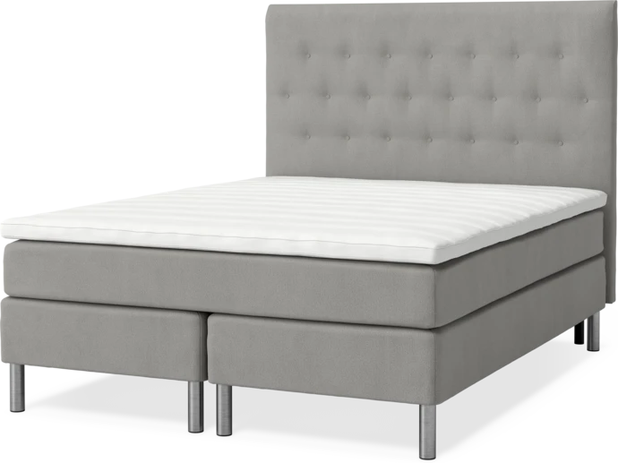 Roma Family, Kontinentalsäng, dubbelsäng med bäddmadrass och sänggavel pikerad, B 160-180