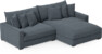 Rossi - 2-sits soffa med schäslong XL höger - Blå