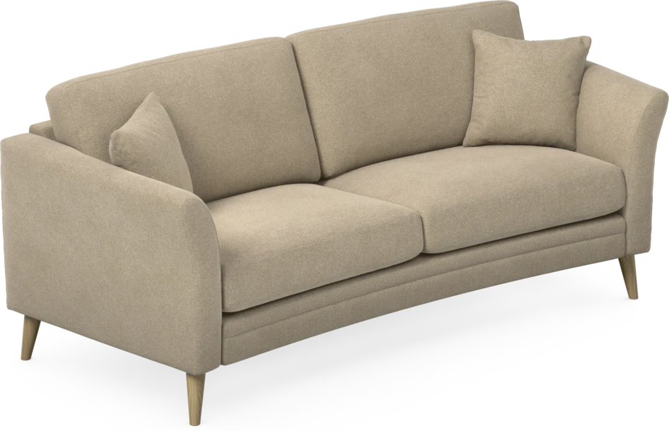 Eden - 2,5-sits soffa svängd - Beige